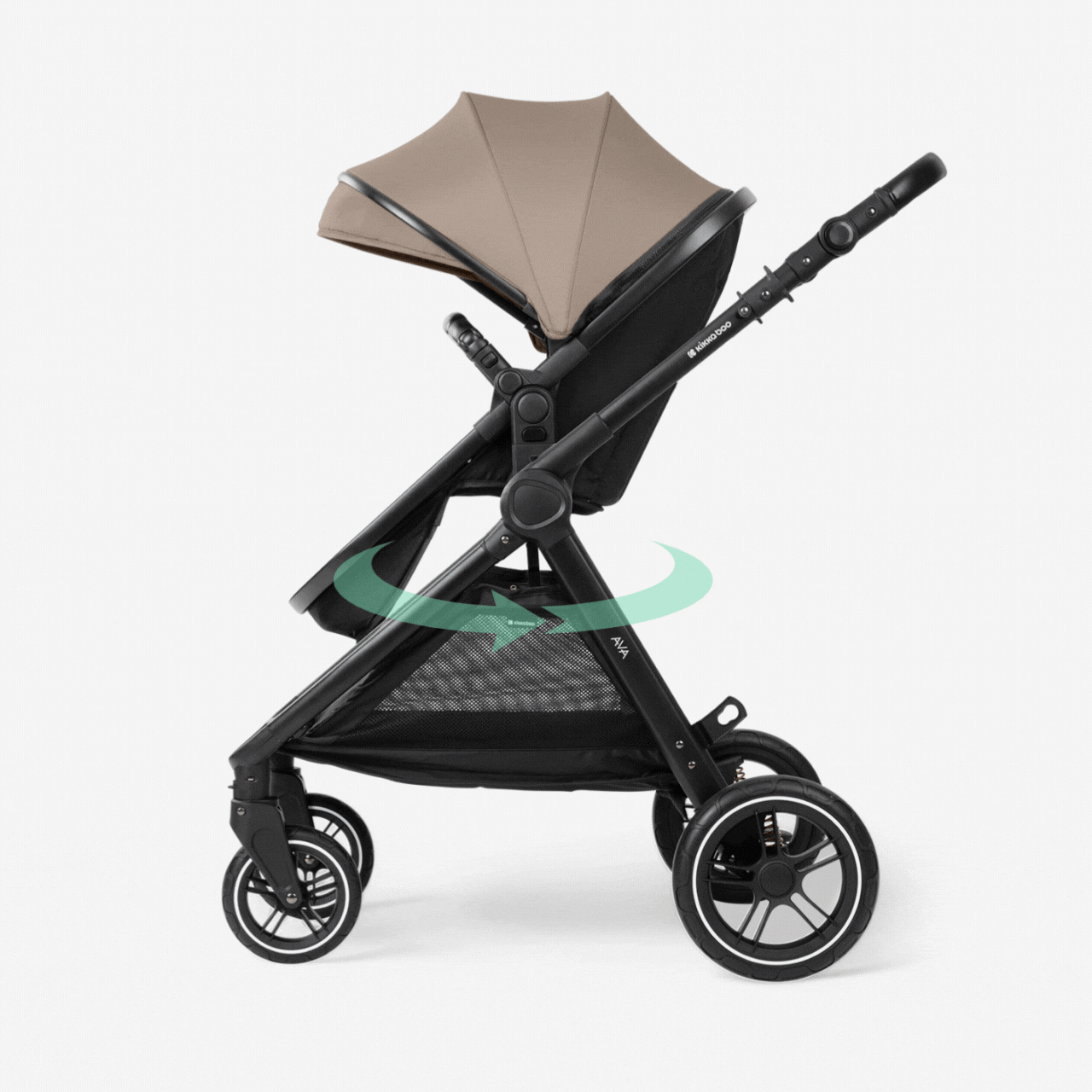 KikkaBoo® Otroški voziček s košaro 3v1 Ava Beige KikkaBoo