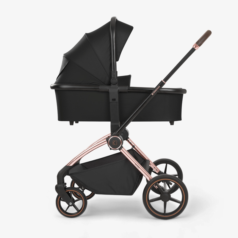 KikkaBoo® Otroški voziček s košaro 2v1 Kara Black KikkaBoo