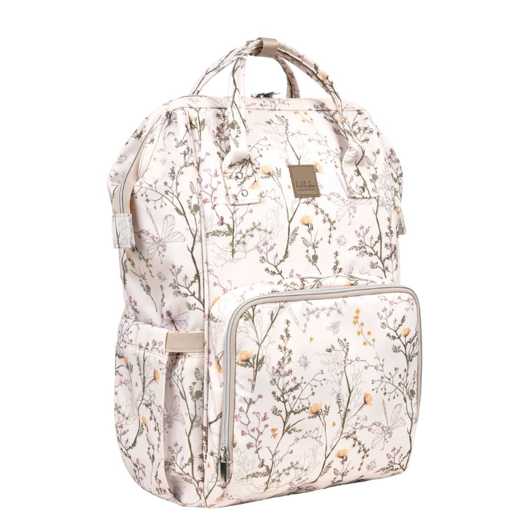 KikkaBoo® Previjalni nahrbtnik Siena Luxe Secret Garden Beige KikkaBoo