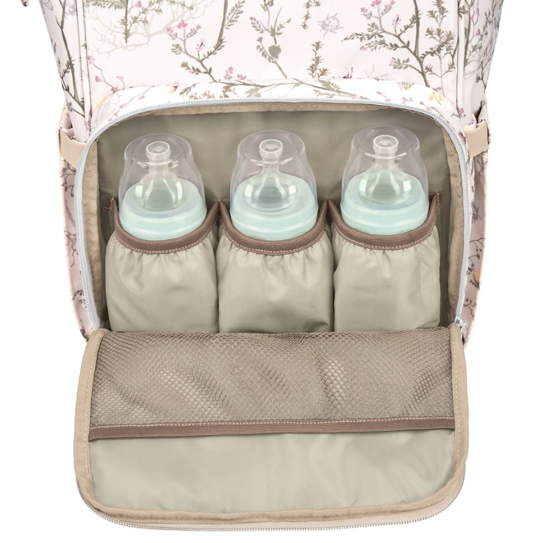 KikkaBoo® Previjalni nahrbtnik Siena Luxe Secret Garden Beige KikkaBoo