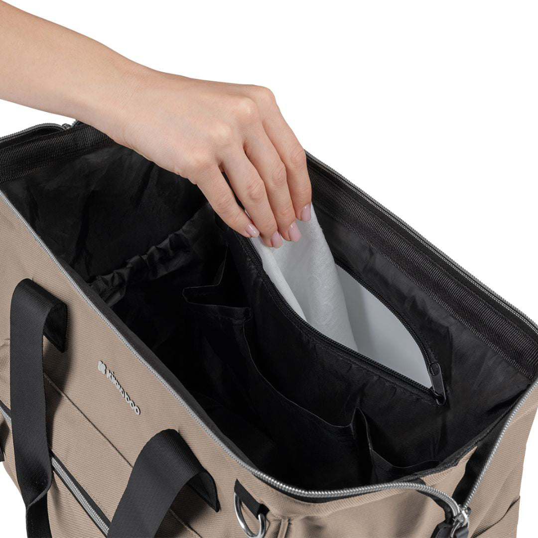 KikkaBoo® Previjalna torba Maxi Beige NEW 2025 KikkaBoo