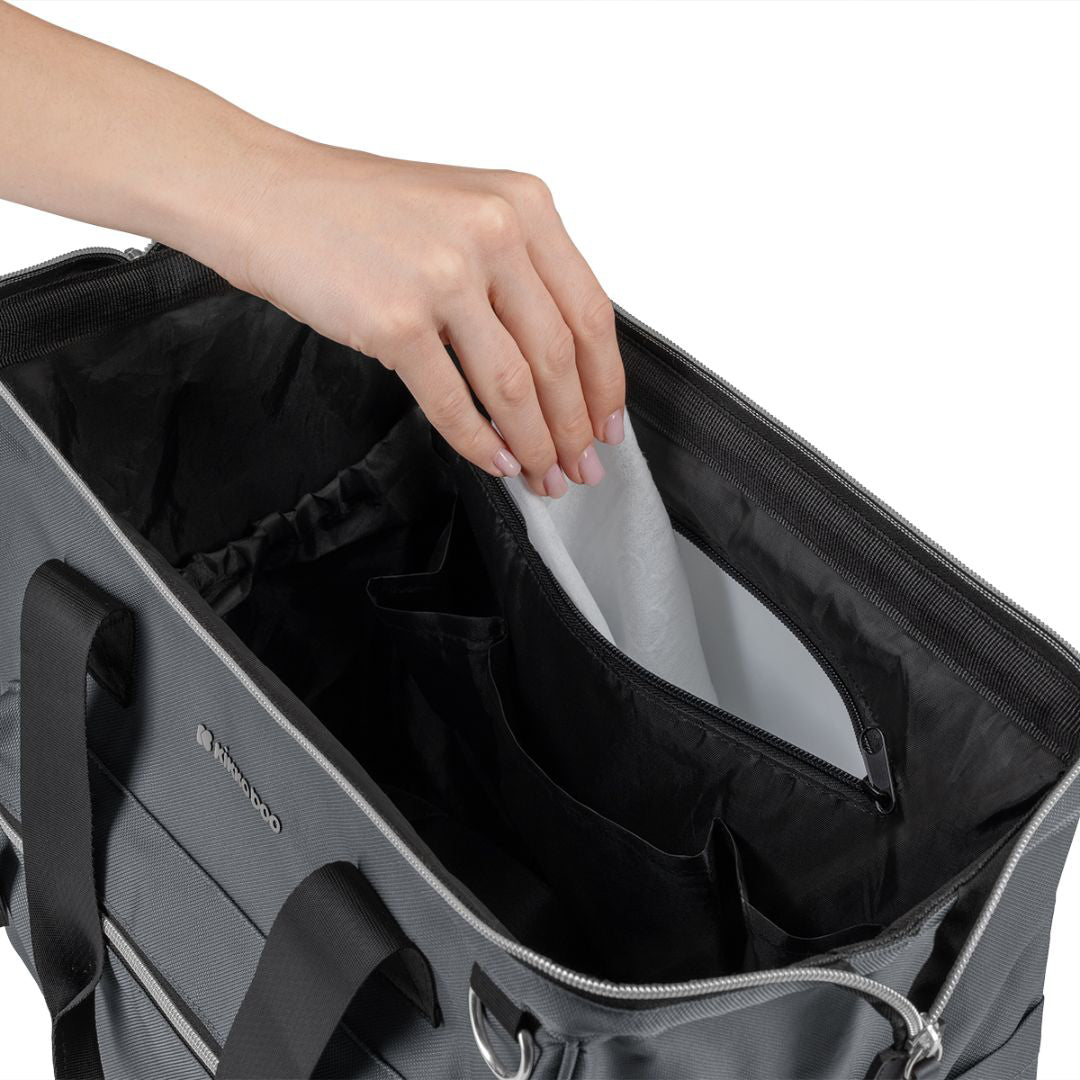 KikkaBoo® Previjalna torba Maxi Grey NEW 2025 KikkaBoo