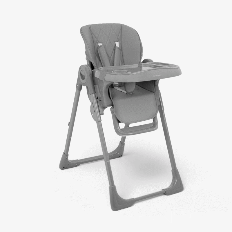 KikkaBoo® Otroški stol za hranjenje Comfy+ Grey KikkaBoo