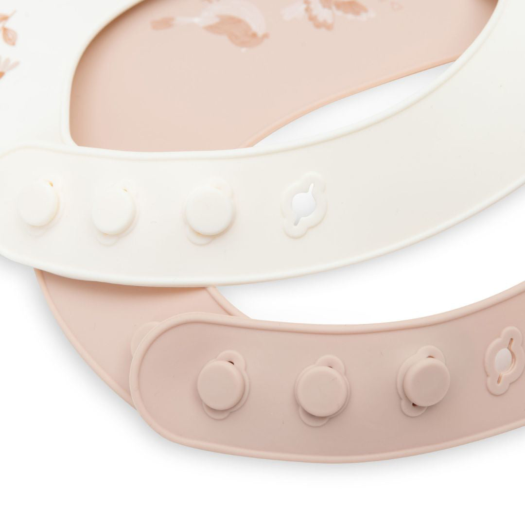 Jollein® Silikonski slinček 2x Lovely Birds Jollein