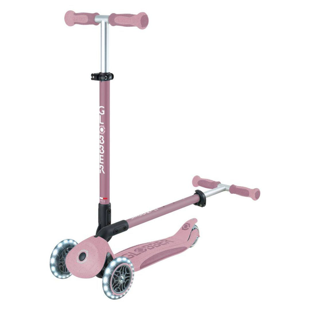 Globber® Zložljivi otroški skiro GO UP deluxe 360° s svetlečimi kolesi Berry Globber