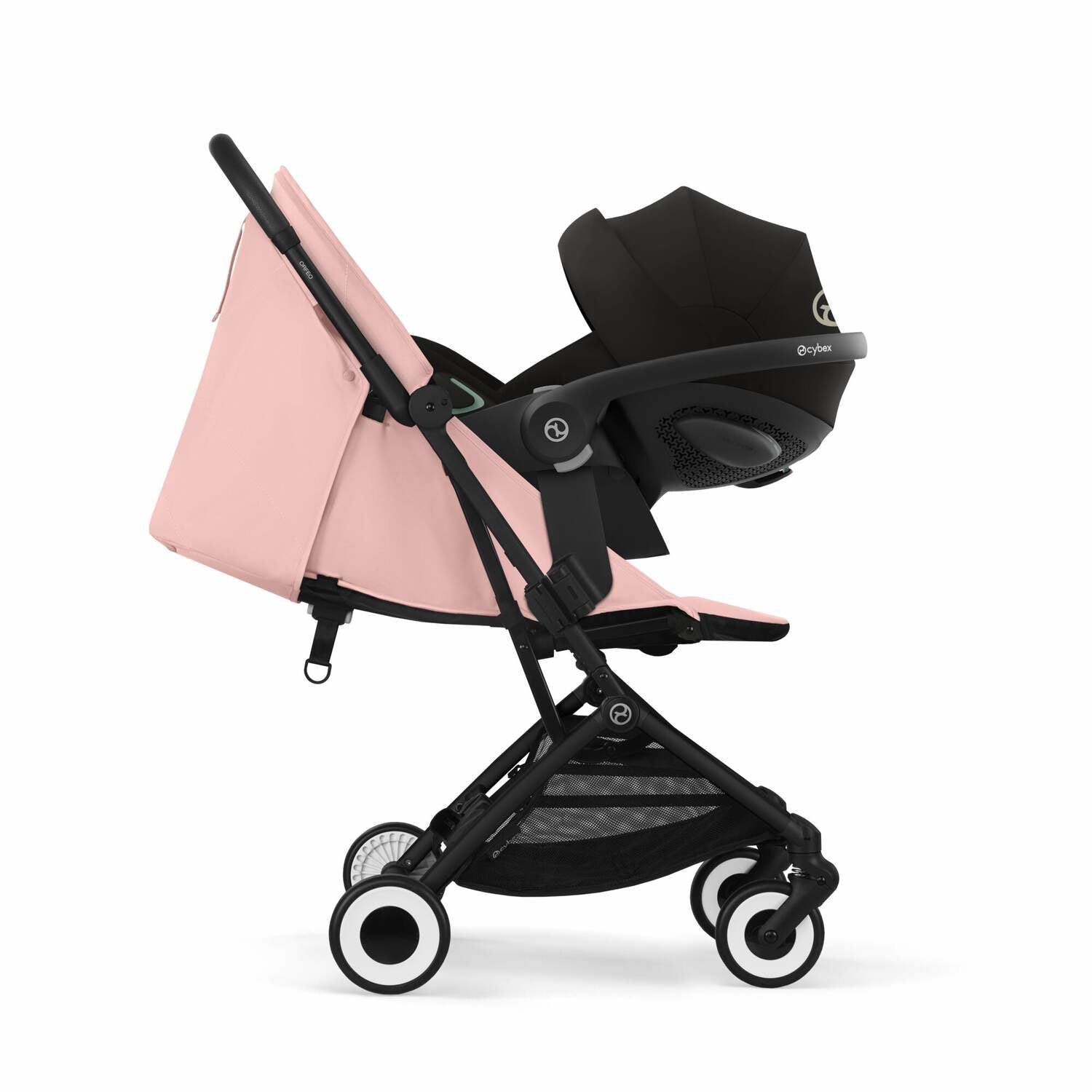 Cybex® Otroški voziček Orfeo (0-22kg) Candy Pink (Black Frame) Cybex