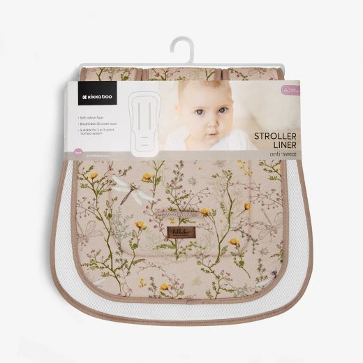 KikkaBoo® Zračna 3D Mesh podloga za voziček Secret Garden Beige KikkaBoo