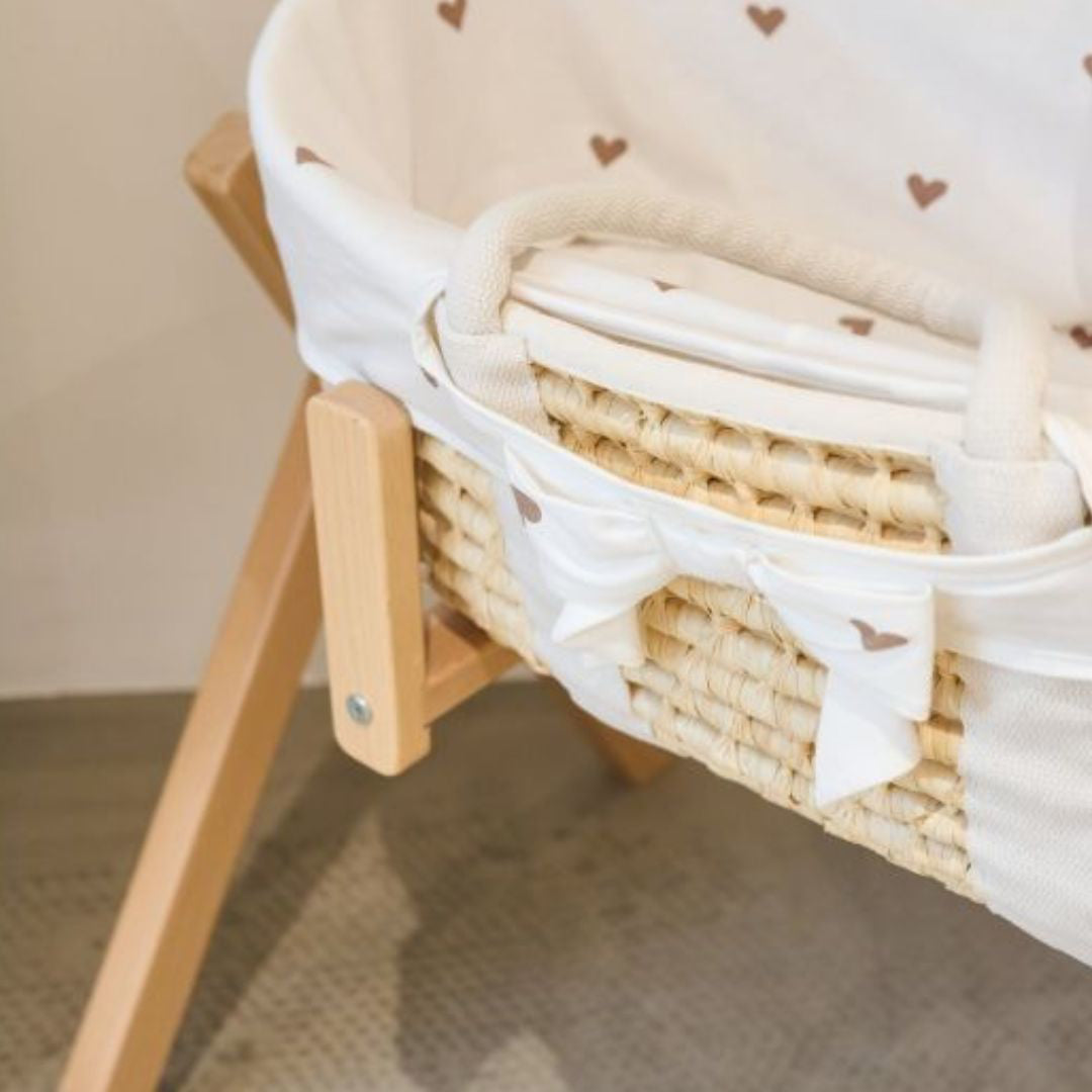 Childhome® Moses košara z ležiščem in prevleko Hearts Childhome