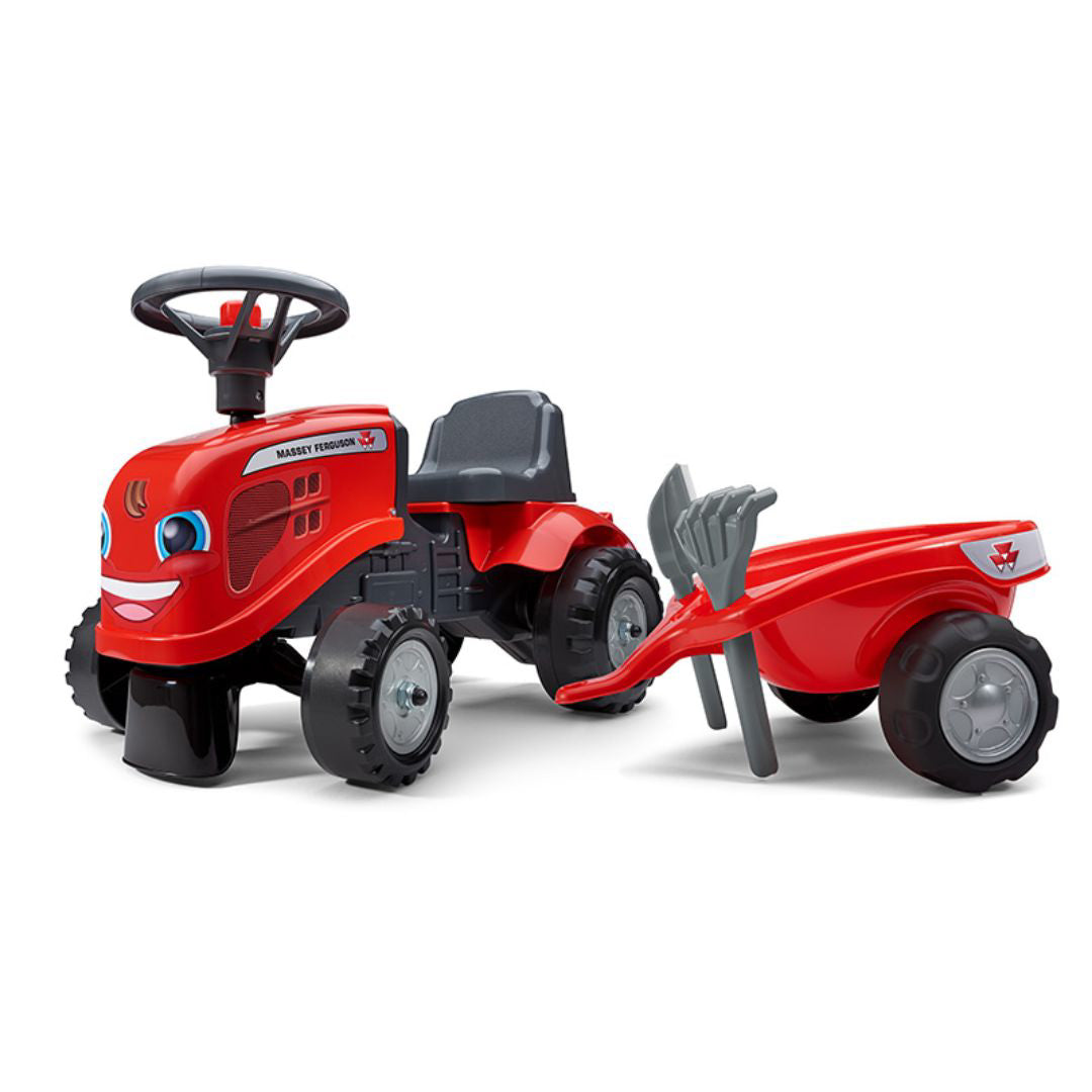 Falk® Poganjalček traktor Massey Ferguson s prikolico Falk