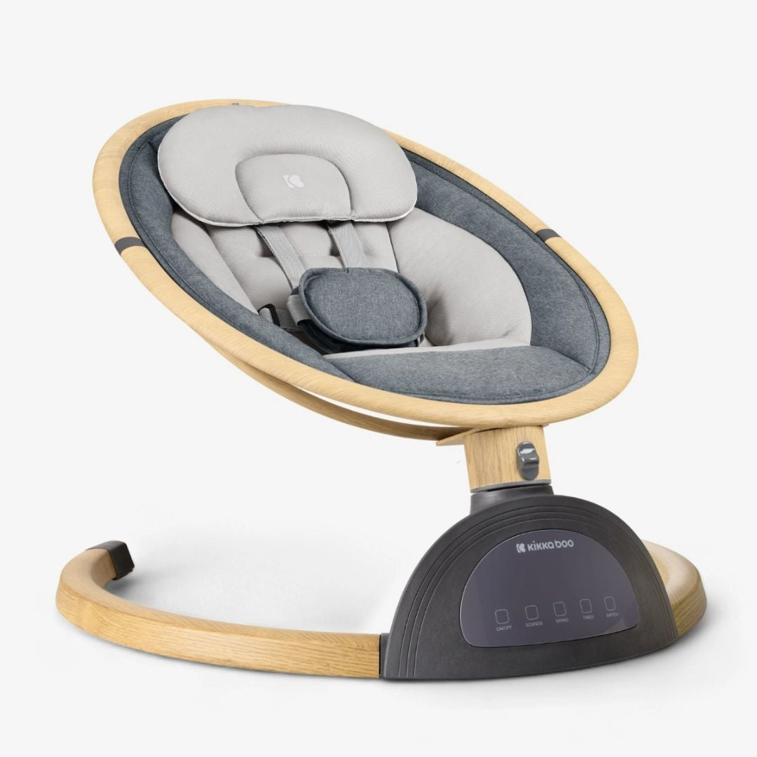 KikkaBoo® Električni gugalnik Ashlee Dark Grey KikkaBoo