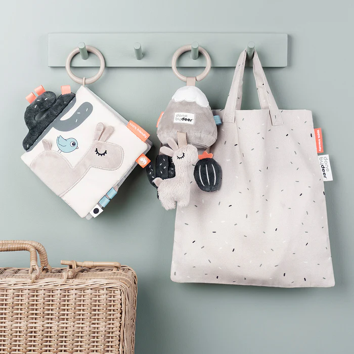 Done by Deer® Senzorična igračka za na pot Blue Done by Deer