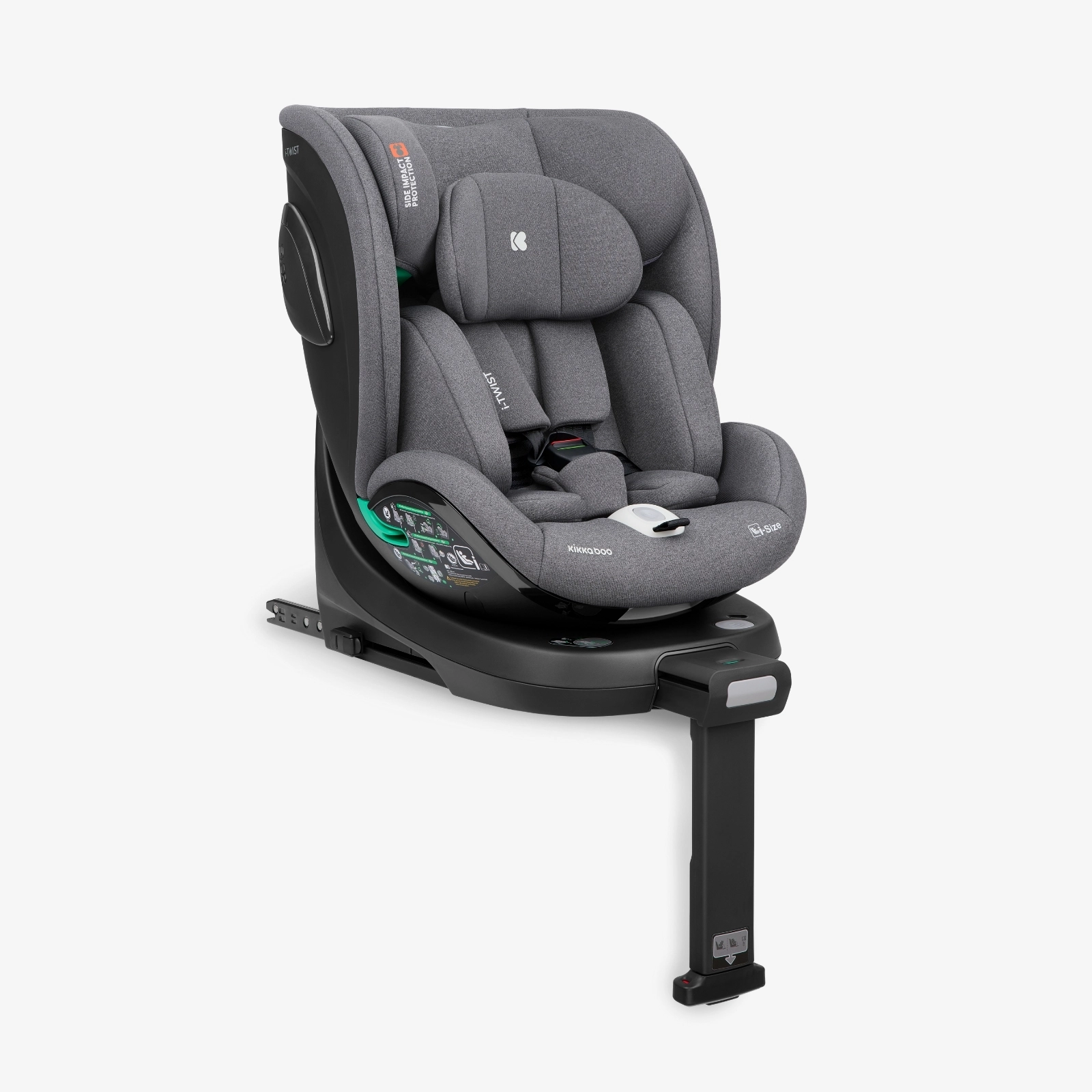 KikkaBoo® Otroški avtosedež 360° i-Twist i-SIZE (40-150 cm) Light Grey KikkaBoo