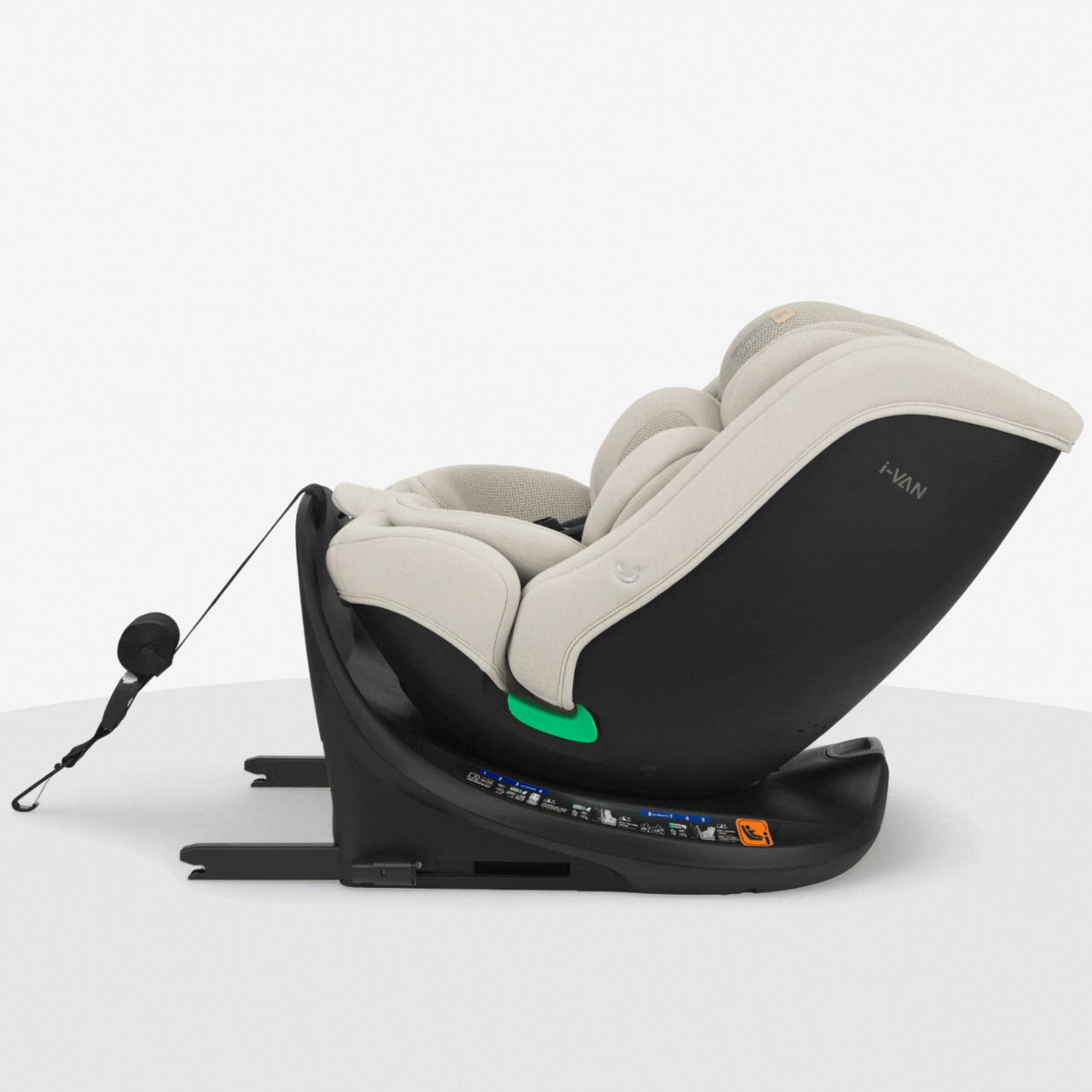 KikkaBoo® Otroški avtosedež 360°i-Van i-SIZE (40-150 cm) Light Beige KikkaBoo