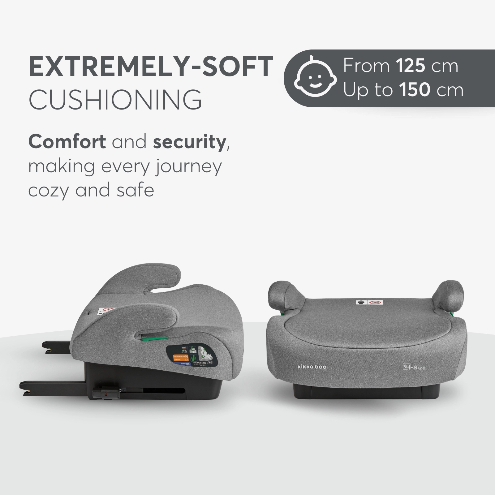 KikkaBoo® Otroški jahač i-Tip i-SIZE (125-150 cm) Light Grey KikkaBoo