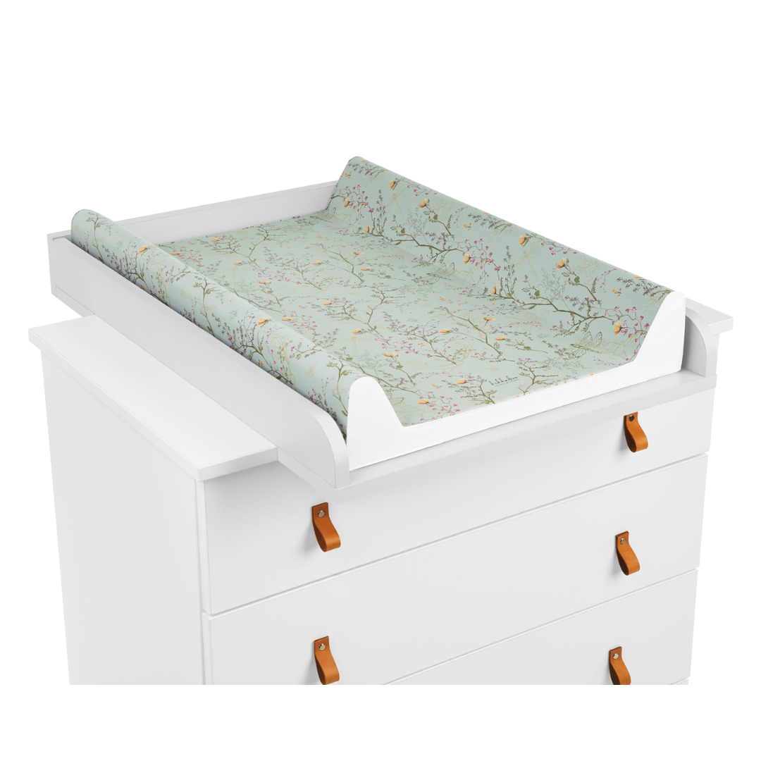 KikkaBoo® Trda previjalna podloga 70х50cm Secret Garden Green KikkaBoo