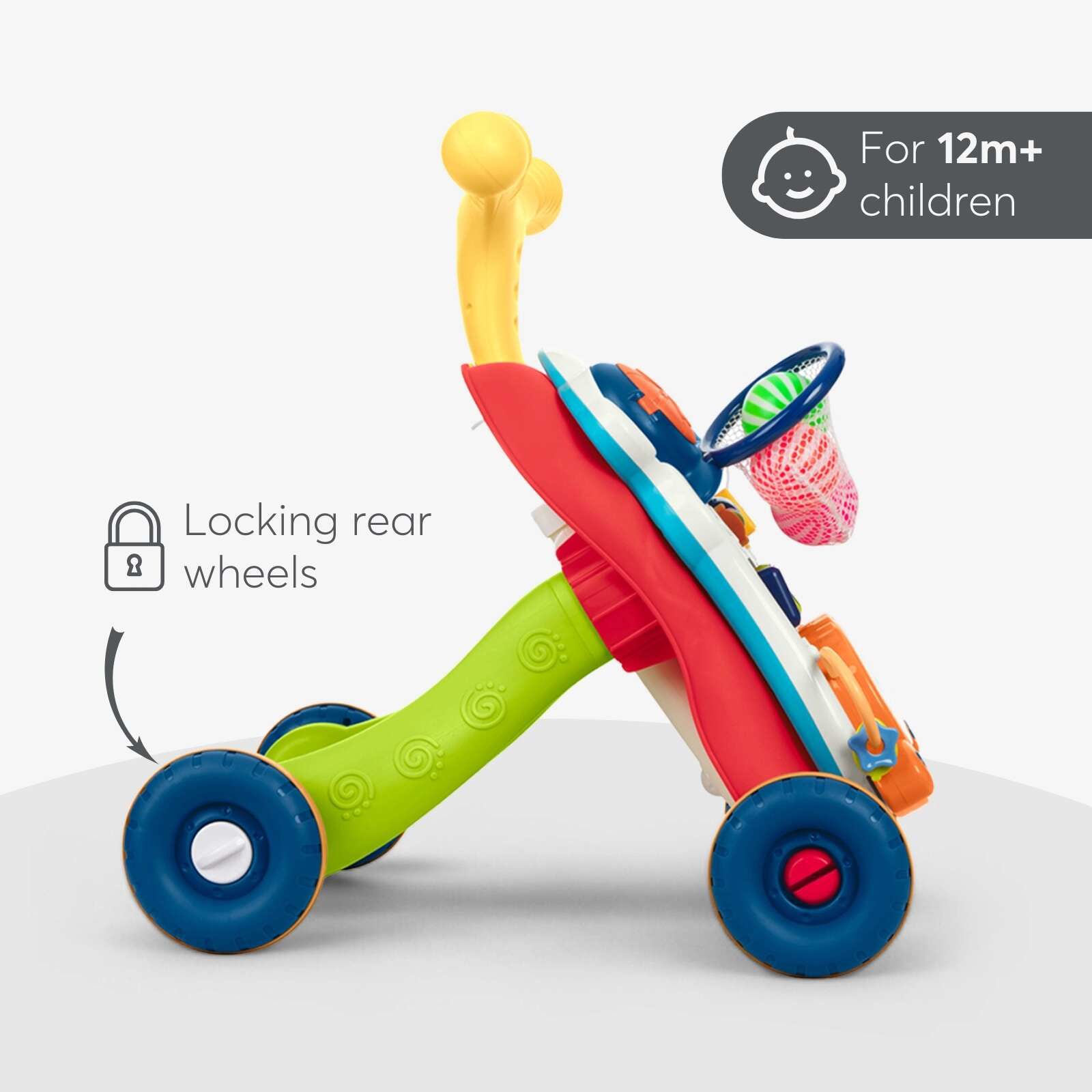 KikkaBoo® Aktivnostni voziček 3v1 Play & Grow Red KikkaBoo