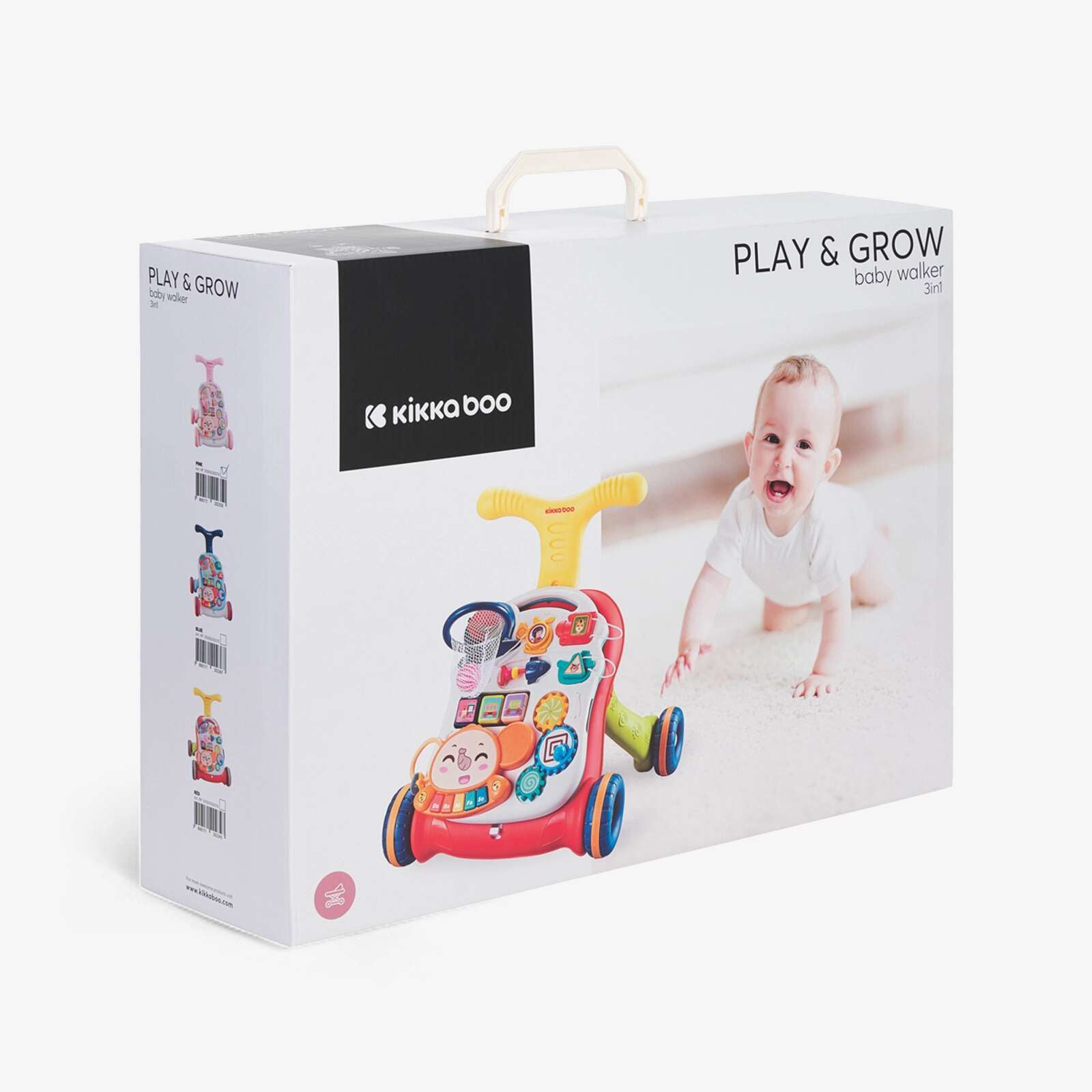 KikkaBoo® Aktivnostni voziček 3v1 Play & Grow Red KikkaBoo