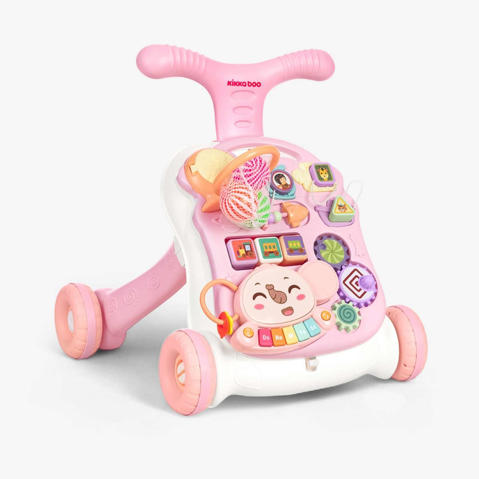 KikkaBoo® Aktivnostni voziček 3v1 Play & Grow Pink KikkaBoo