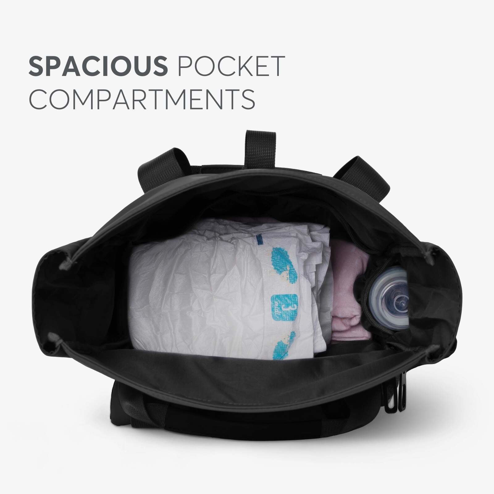 KikkaBoo® Previjalni nahrbtnik Cerise Black KikkaBoo