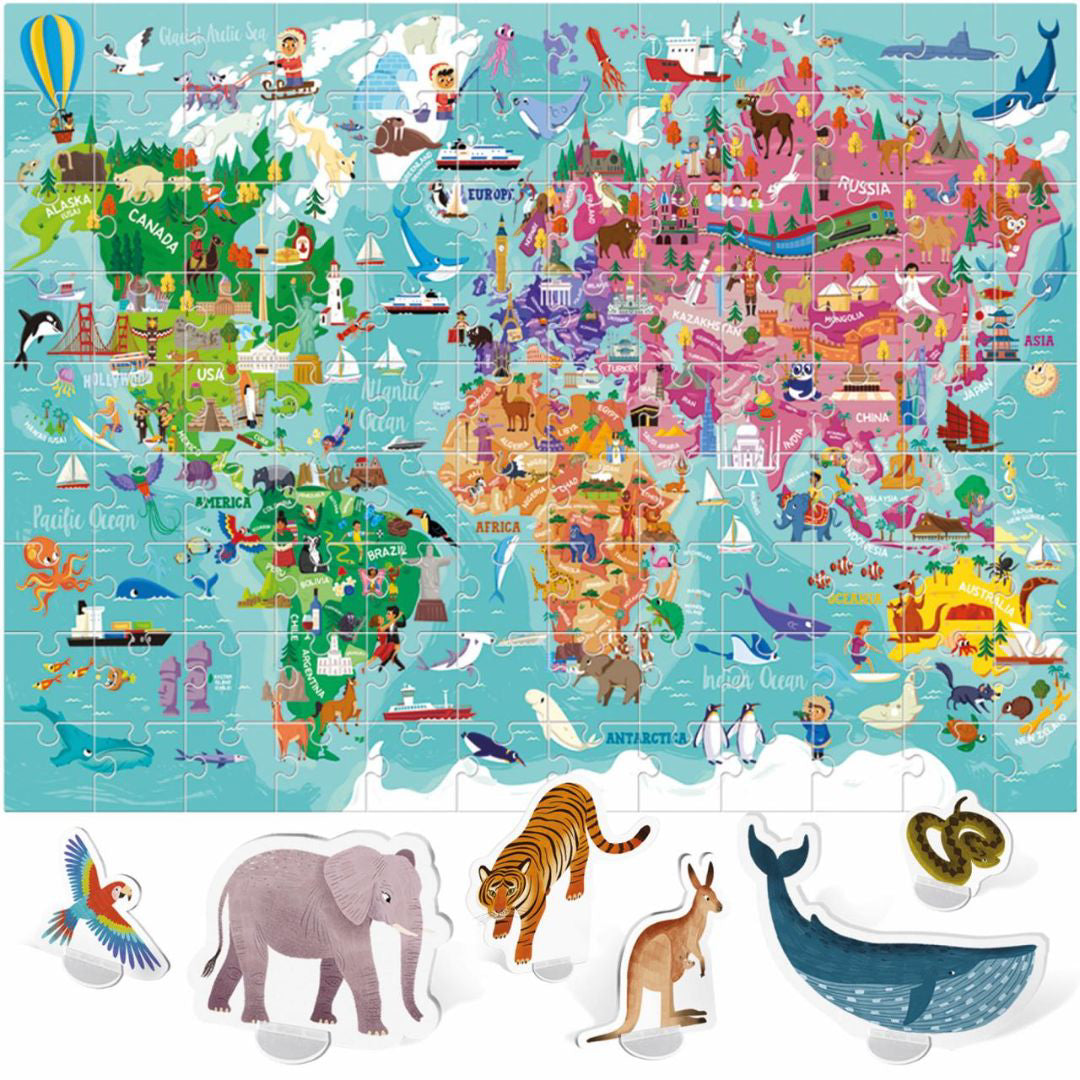 Headu® Velika sestavljanka živali sveta Headu