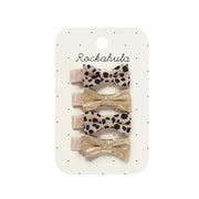 Rockahula® Sponke za lase Leopard Shimmer Mini Bow Rockahula