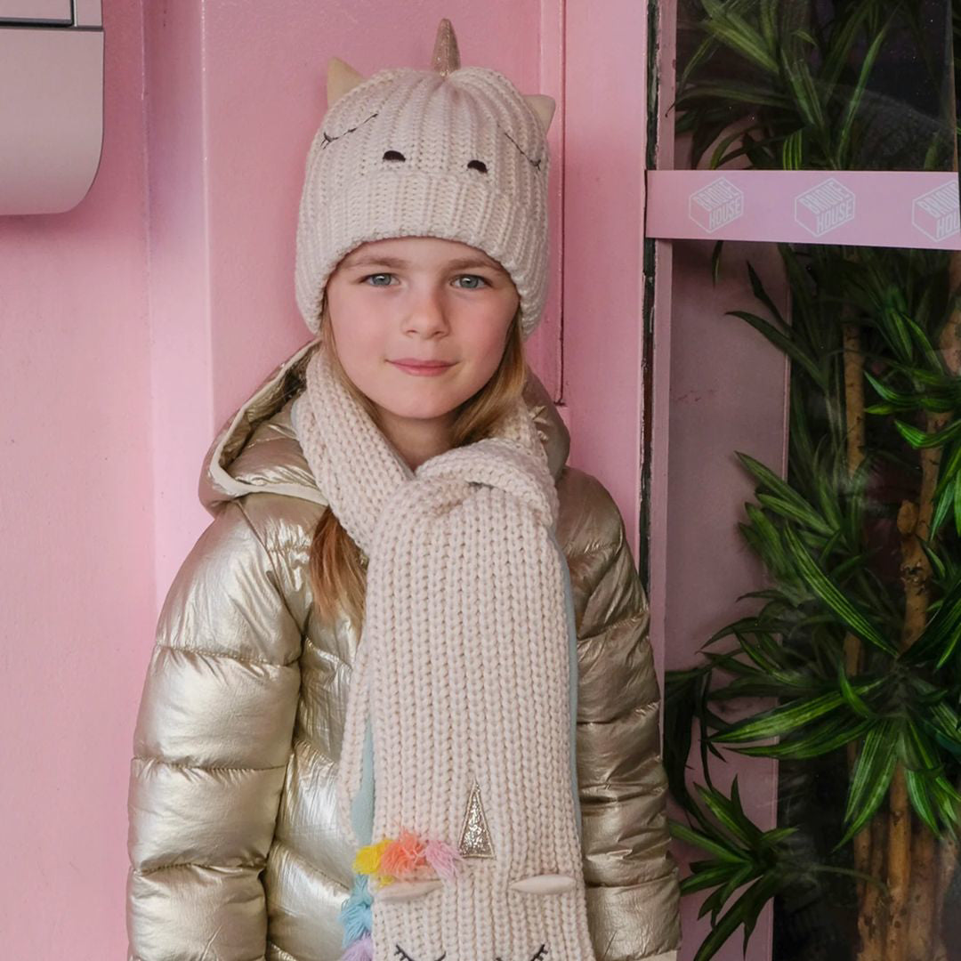 Rockahula® Otroški pleteni šal Rainbow Unicorn (3-10 L) Rockahula