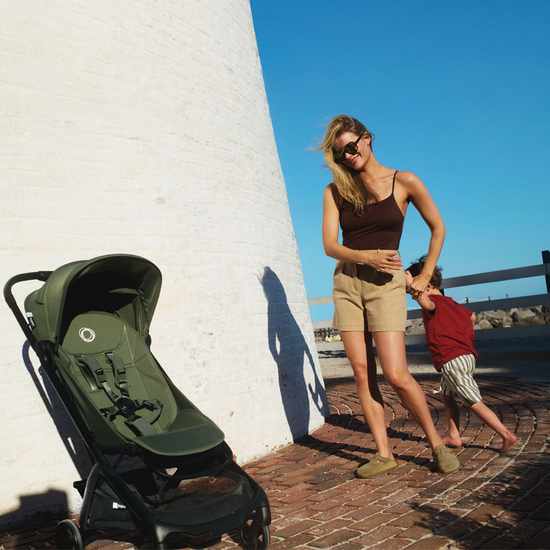 Bugaboo® Otroški voziček Butterfly 2 Black/Forest Green Bugaboo