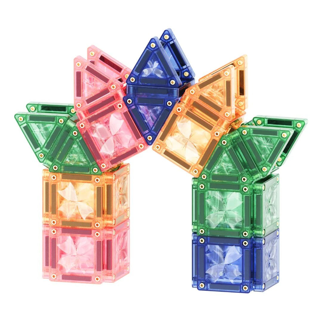 Cleverclixx® Magnetne ploščice Mini Tiles Pack Pastel 28 kos Cleverclixx