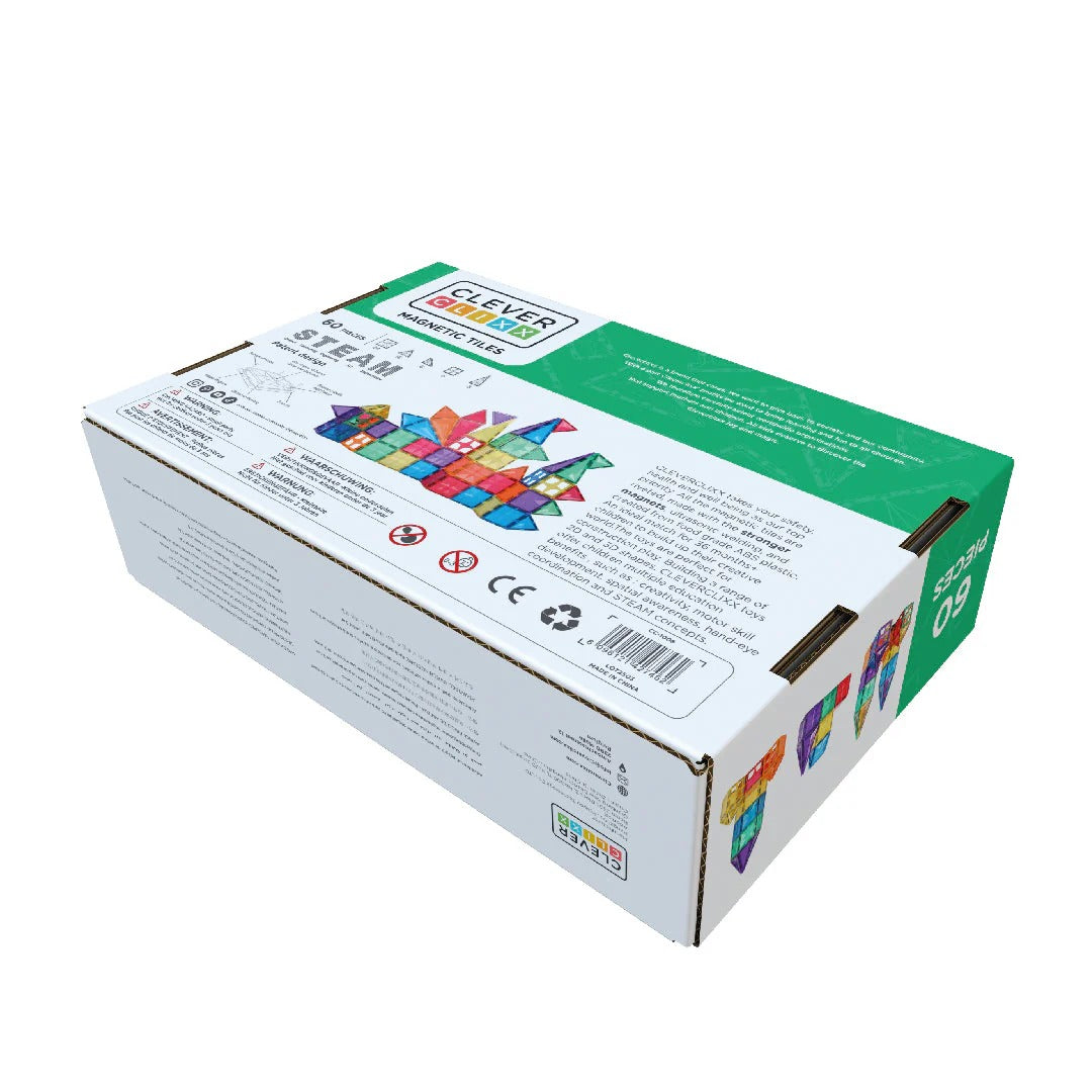 Cleverclixx® Magnetne ploščice Original Pack Intense 60 kos Cleverclixx