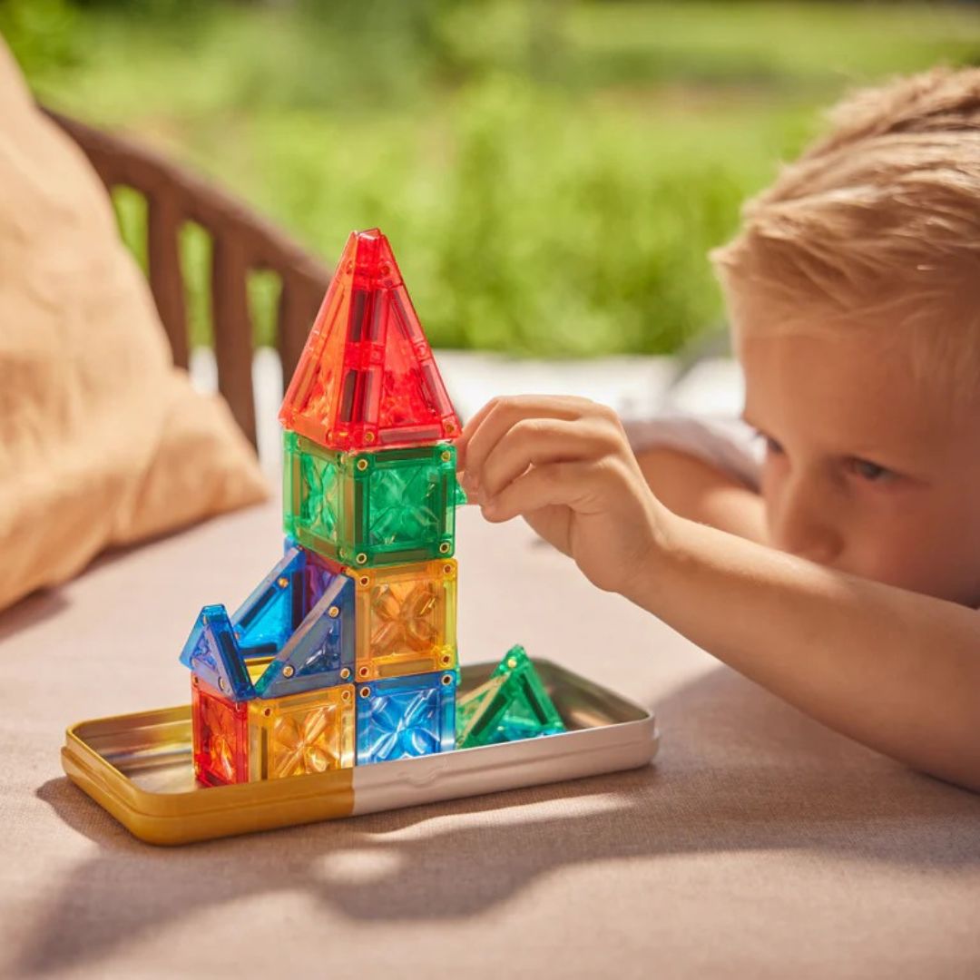 Cleverclixx® Magnetne ploščice Mini Tiles Pack Intense 28 kos Cleverclixx