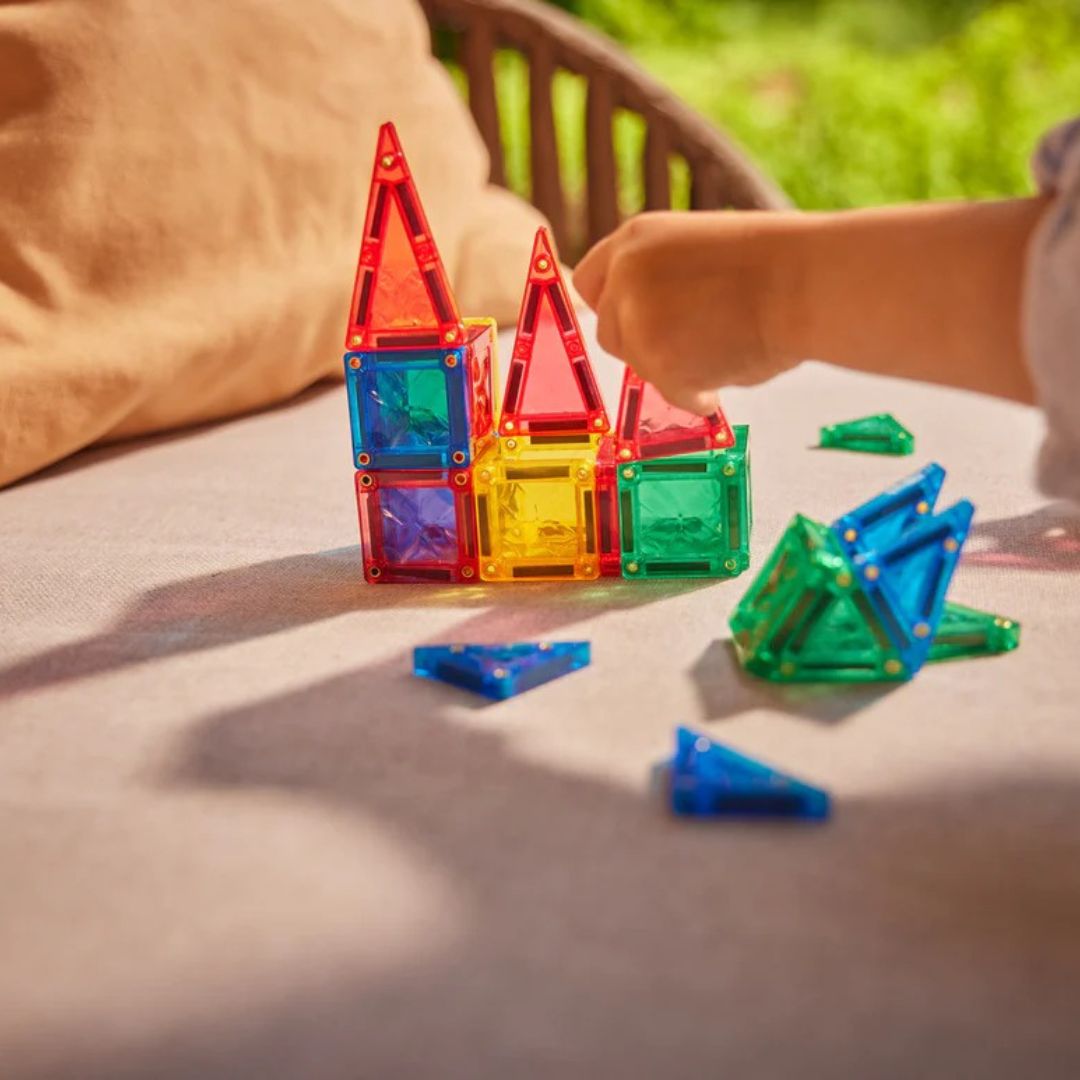 Cleverclixx® Magnetne ploščice Mini Tiles Pack Intense 28 kos Cleverclixx