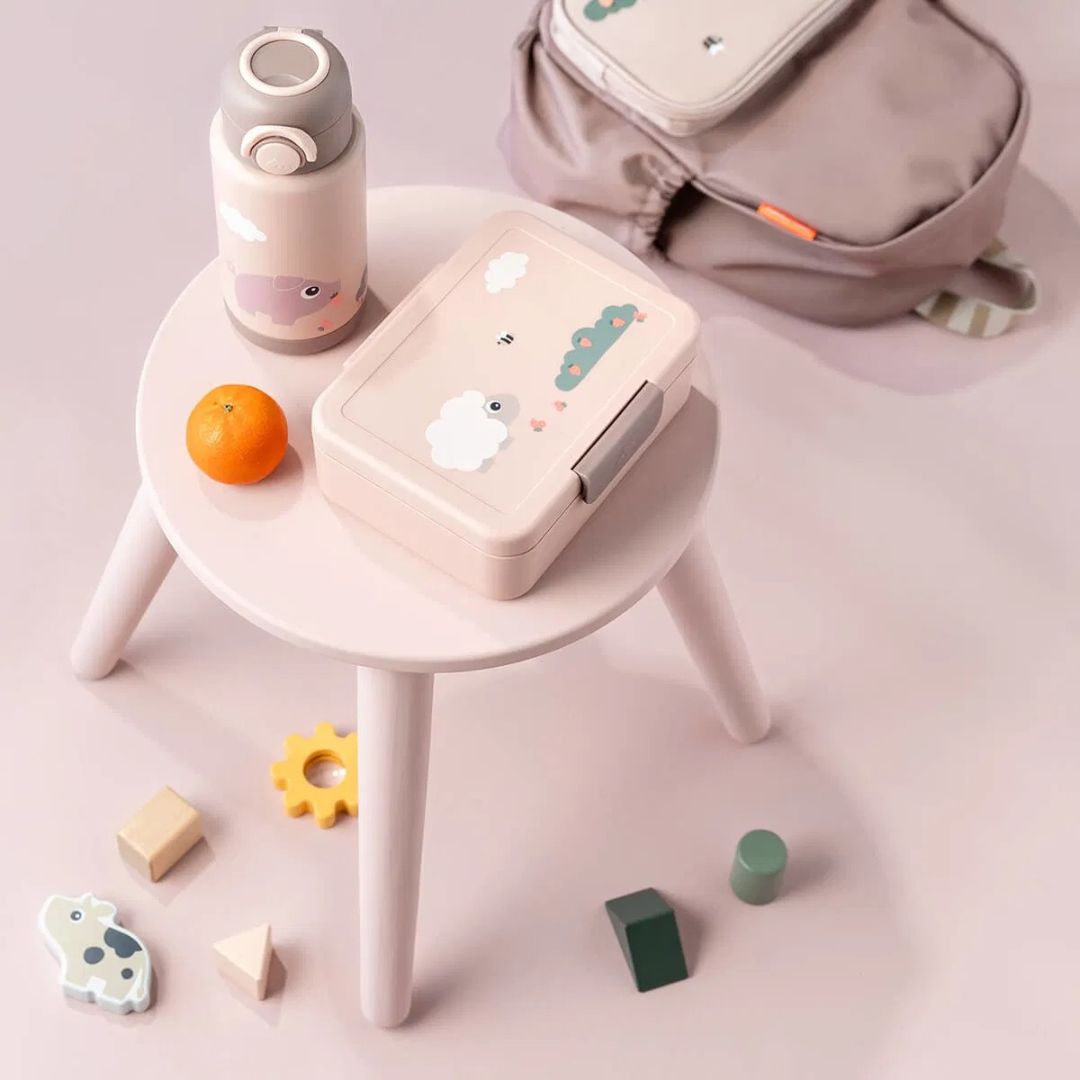 Done by Deer® Termo steklenička 340 ml Tiny farm Powder Done by Deer