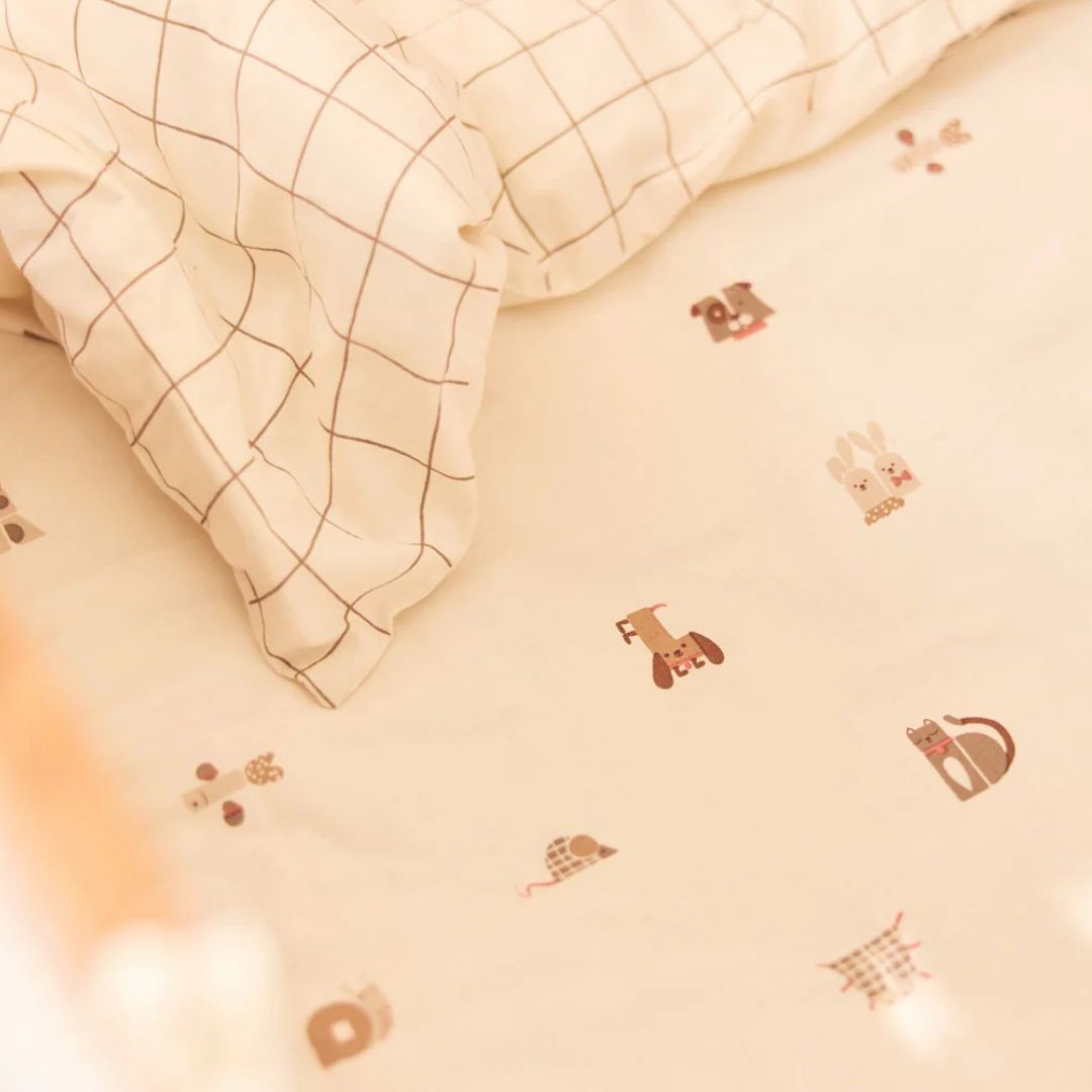 Jollein® Otroška posteljnina 140x100 Animal Friends