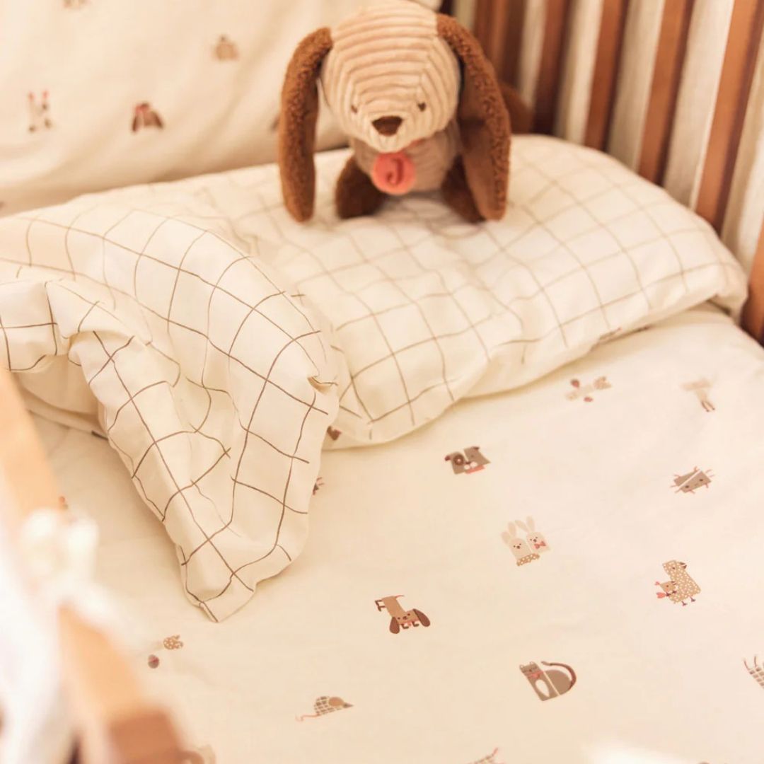 Jollein® Otroška posteljnina 140x100 Animal Friends