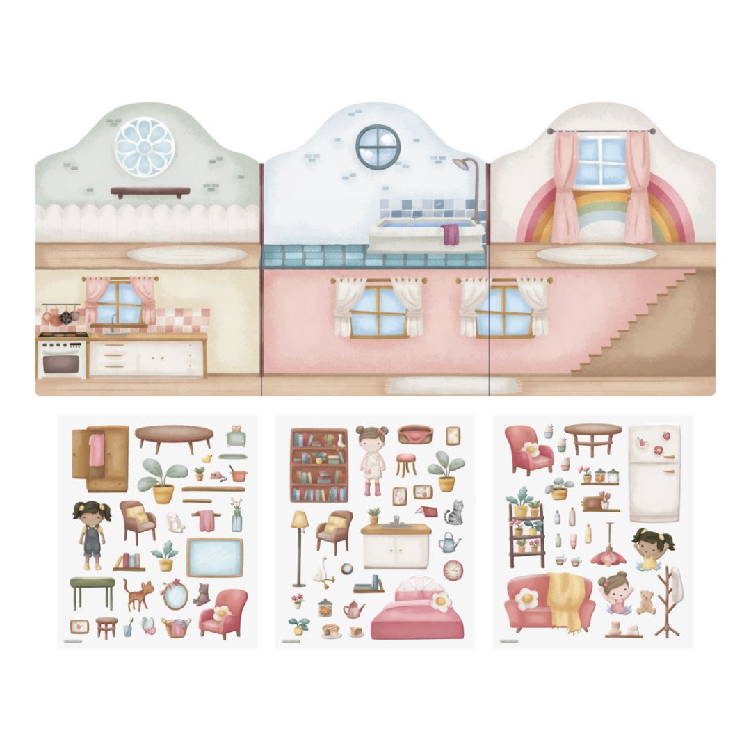 Little Dutch® Knjižica z nalepkami za večkratno uporabo Rosa & Friends Little Dutch