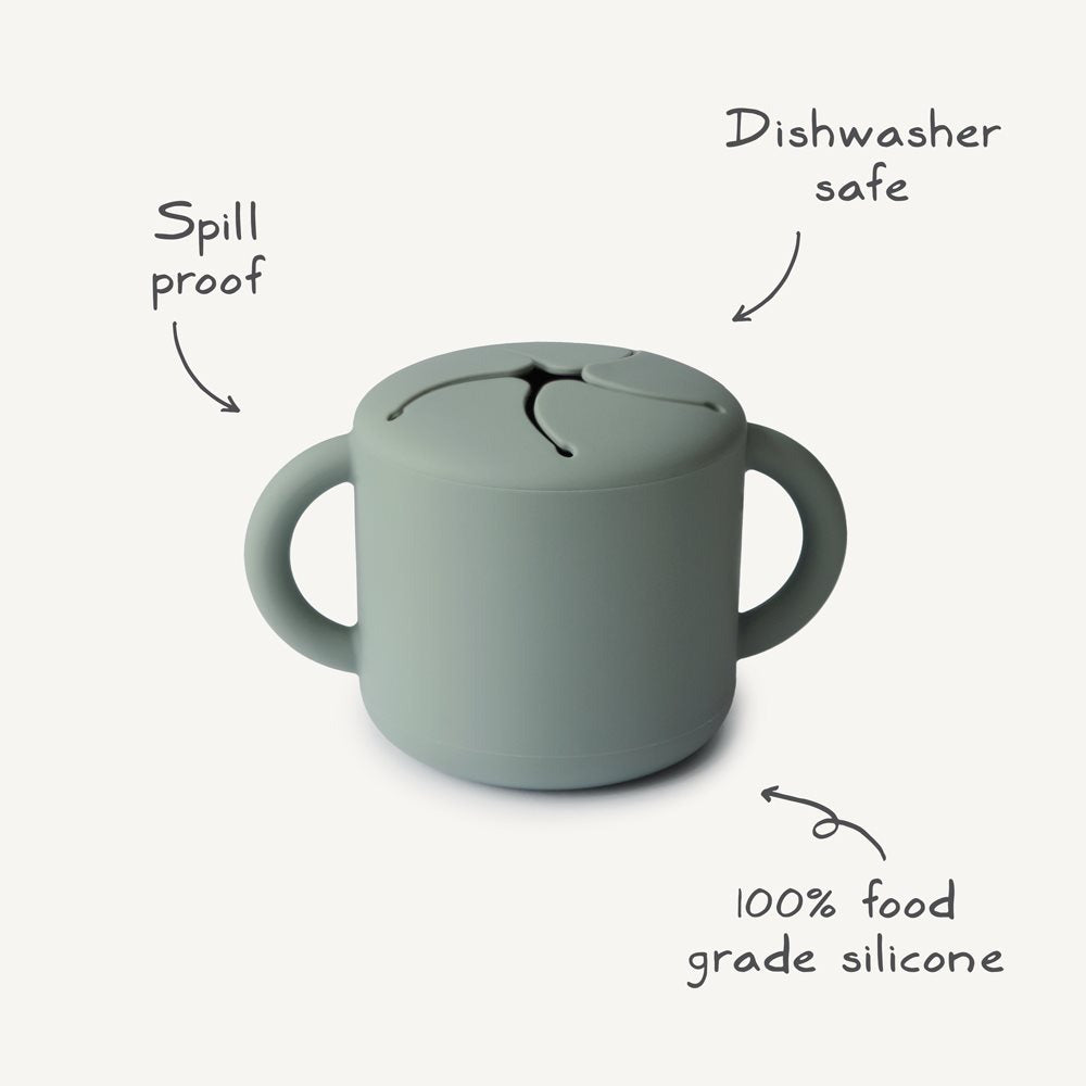 Mushie® Silikonska posodica za prigrizke Dinosaurs Mushie